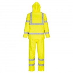 Ensemble pluie haute visibilite classe 3 Portwest jaune vue 2 cotepro.fr