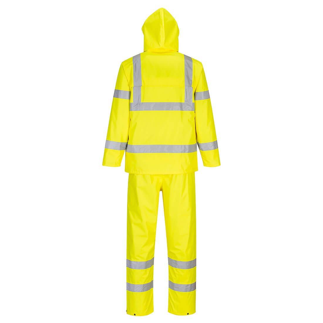 Ensemble pluie haute visibilite classe 3 Portwest jaune vue 1 cotepro.fr