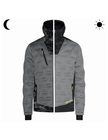Doudoune travail capuche Berkus North Ways gris vue 4