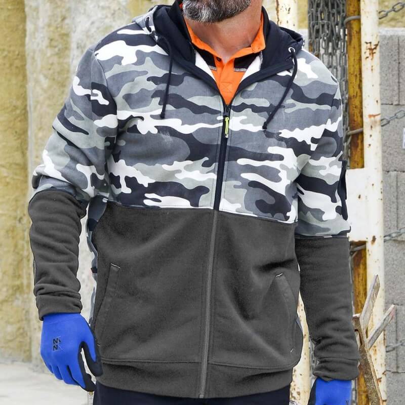 Gilet travail molleton renforcée Daro camo city North Ways vue 1