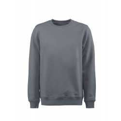 Sweat travail homme col rond Softball Printer gris