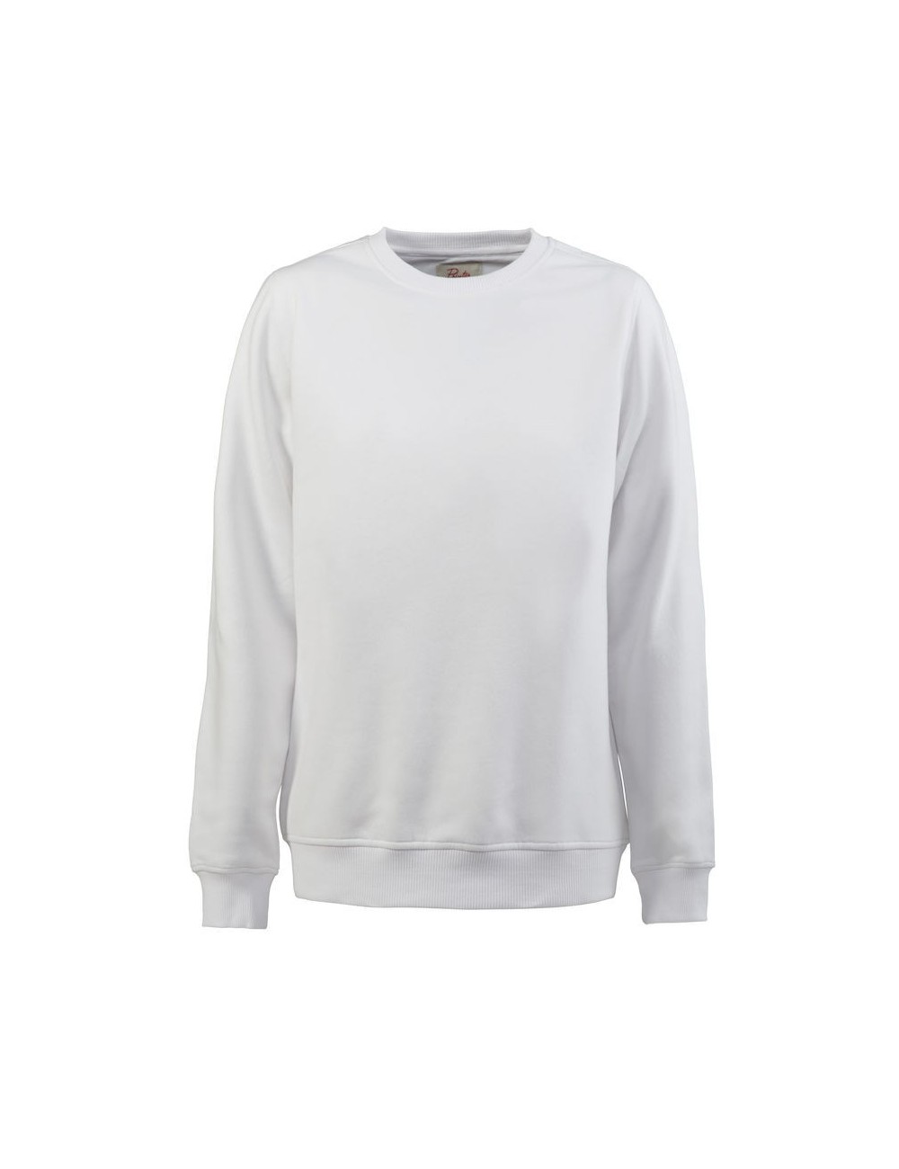 Sweat travail homme col rond Softball Printer blanc