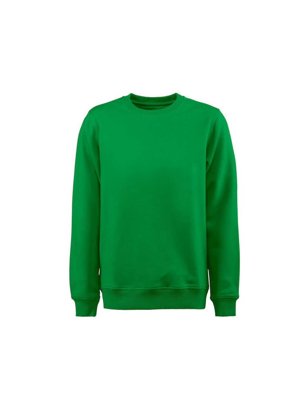 Sweat travail homme col rond Softball Printer vert