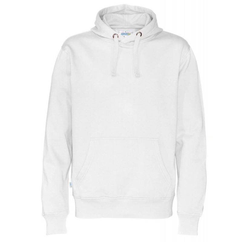 Sweat capuche poche kangourou hoodman Printer blanc