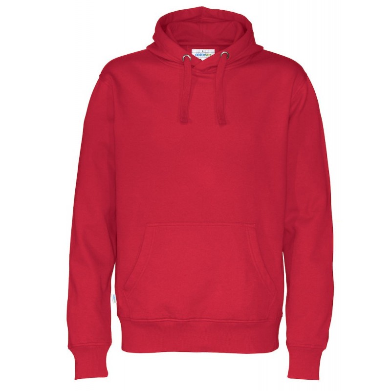 Sweat capuche poche kangourou hoodman Printer rouge