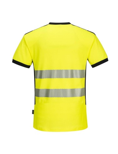 Tee shirt haute visibilité col v PW310 Portwest