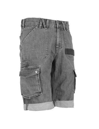 Bermuda de travail en jeans Bolt North Ways gris