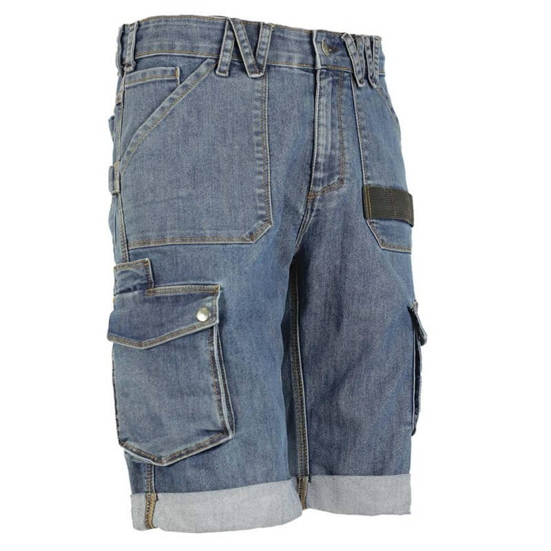 Bermuda de travail en jeans Bolt North Ways bleu jeans