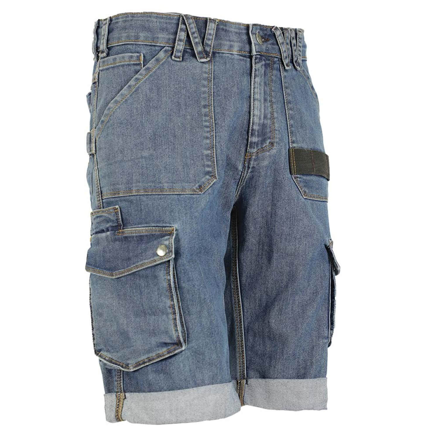 Bermuda de travail en jeans Bolt North Ways bleu jeans