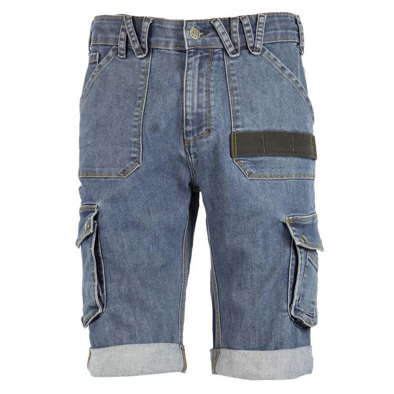 Bermuda de travail en jeans Bolt North Ways bleu jeans