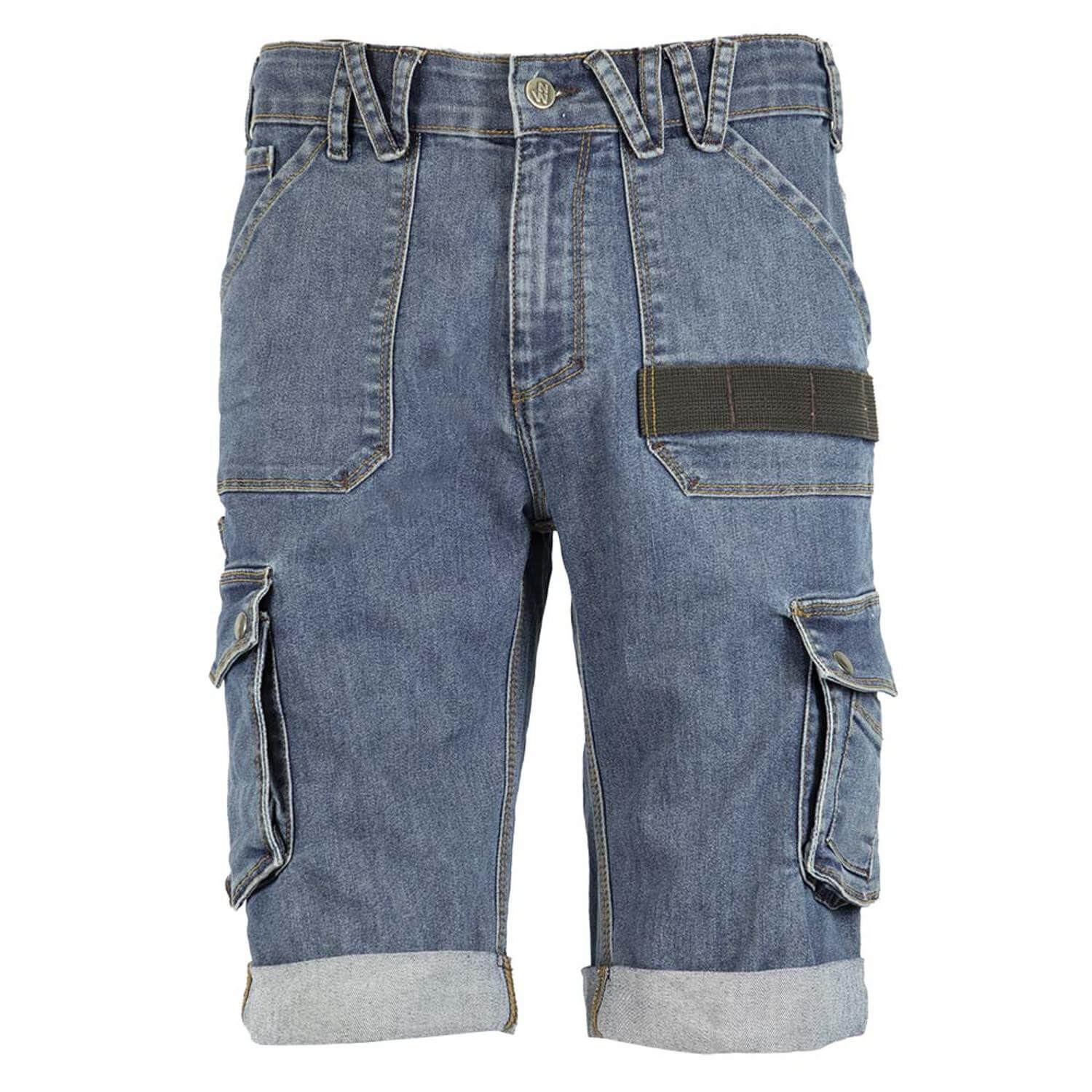 Bermuda de travail en jeans Bolt North Ways bleu jeans