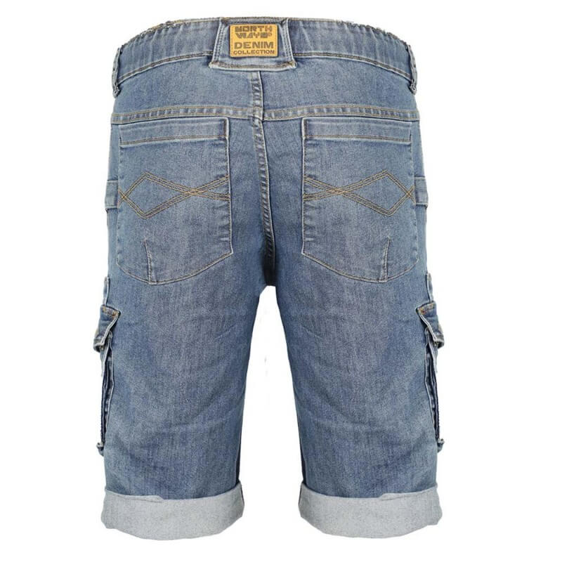 Bermuda de travail en jeans Bolt North Ways bleu jeans
