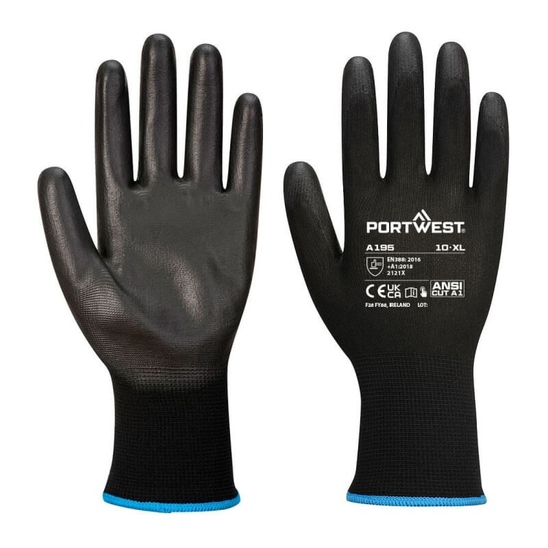 Gant de travail compatible ecran tactile Portwest noir