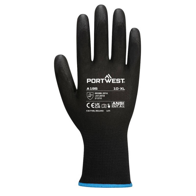 Gant de travail compatible ecran tactile Portwest noir