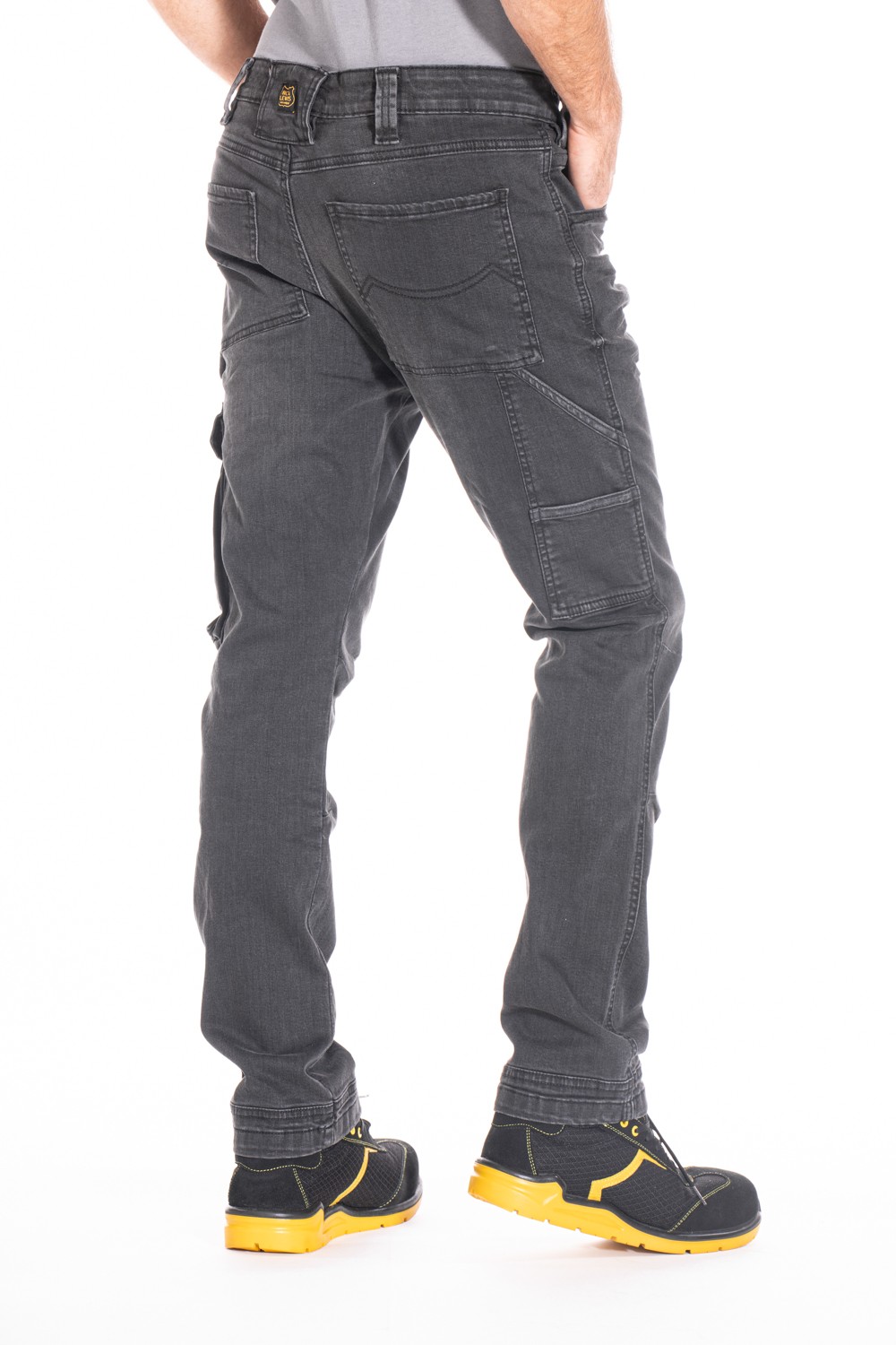 Jeans travail multipoches confort stretch Job Rica Lewis gris cotepro