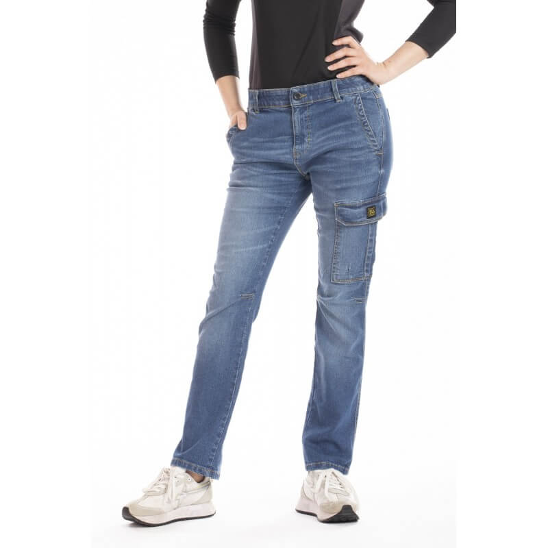 Jeans travail femme confort stretch Betty Rica lewis bleu