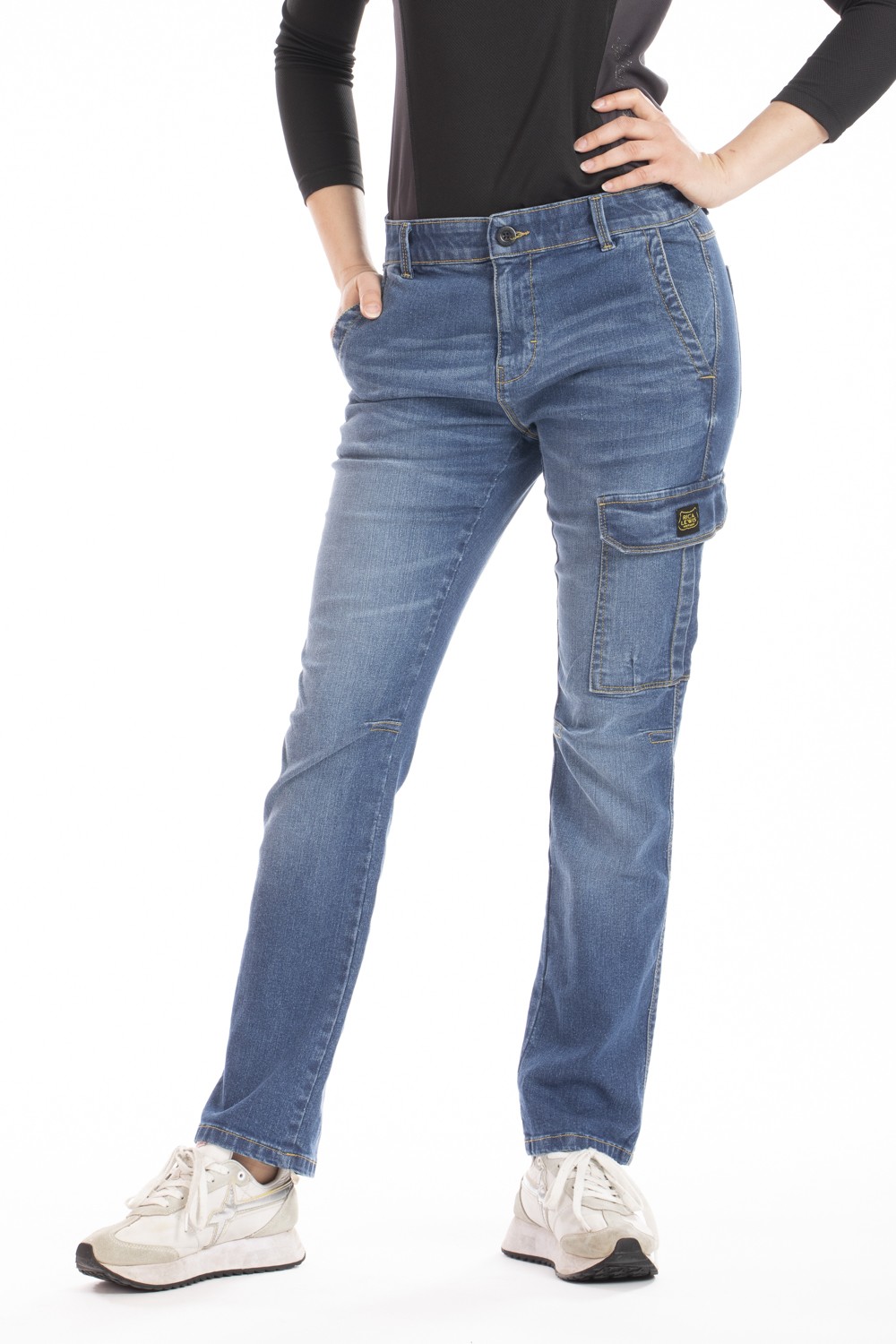 Jeans travail femme confort stretch Betty Rica lewis bleu