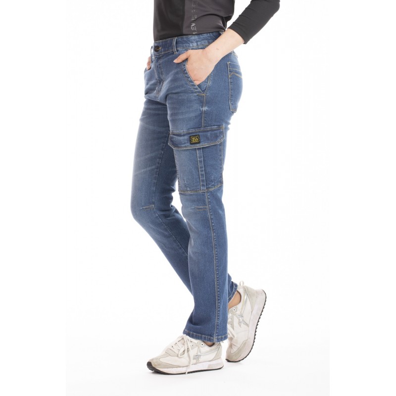 Jeans travail femme confort stretch Betty Rica lewis bleu