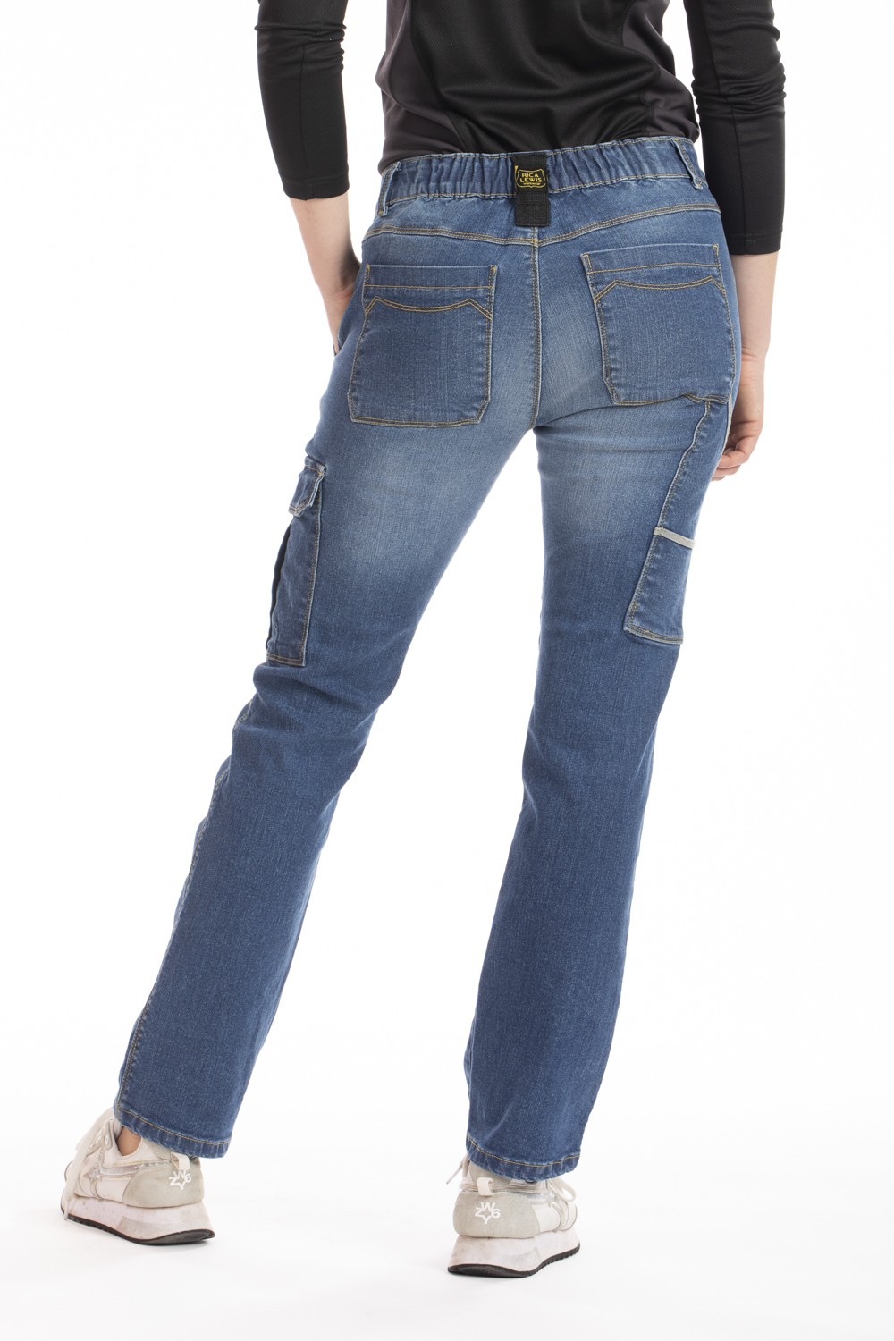 Jeans travail femme confort stretch Betty Rica lewis bleu