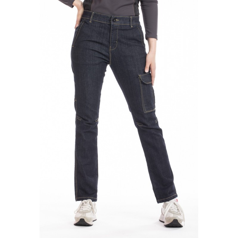 Jeans travail femme confort stretch Betty Rica lewis brut