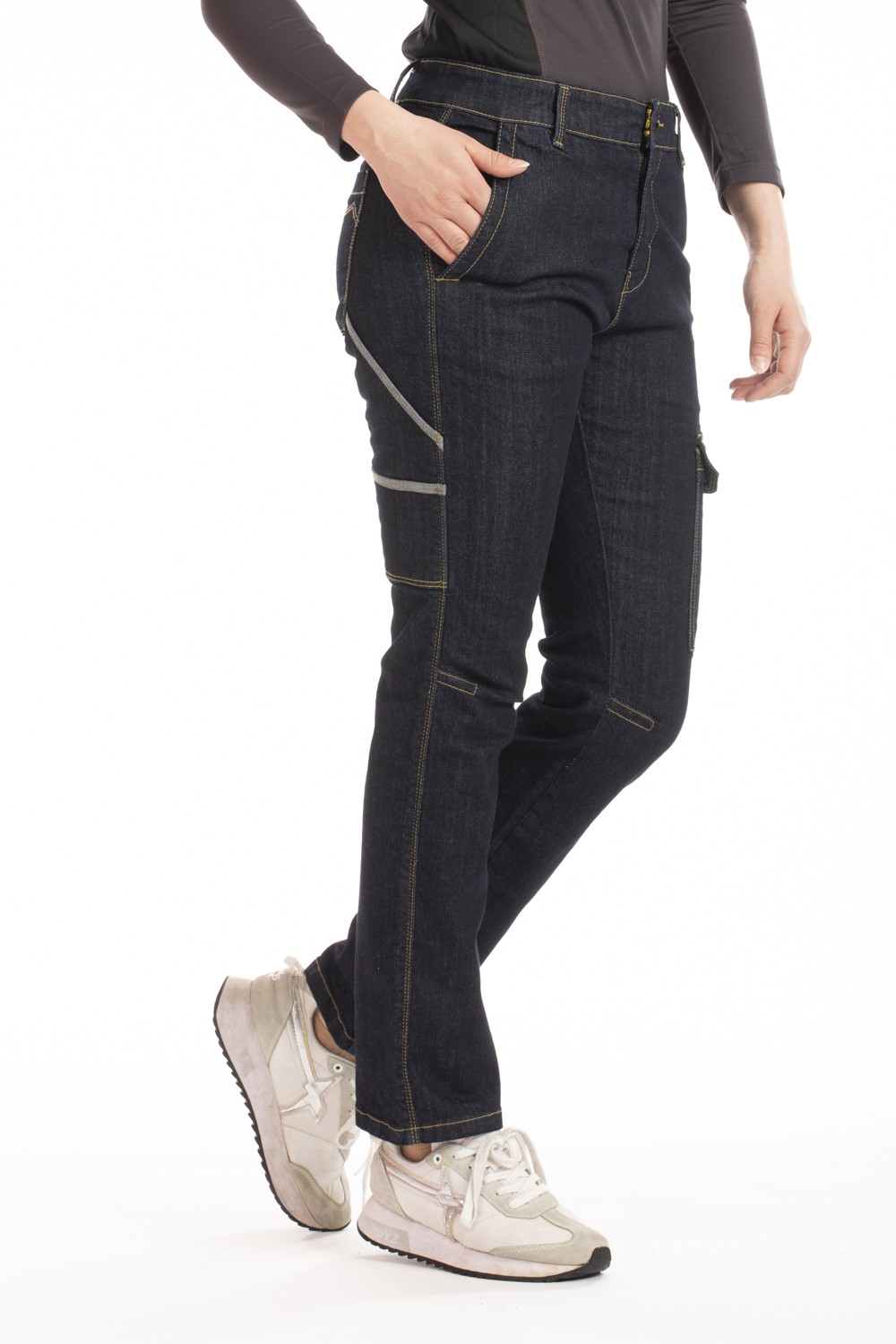 Jeans travail femme confort stretch Betty Rica lewis brut