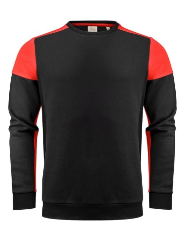 Sweat de travail col rond bicolore Prime Printer