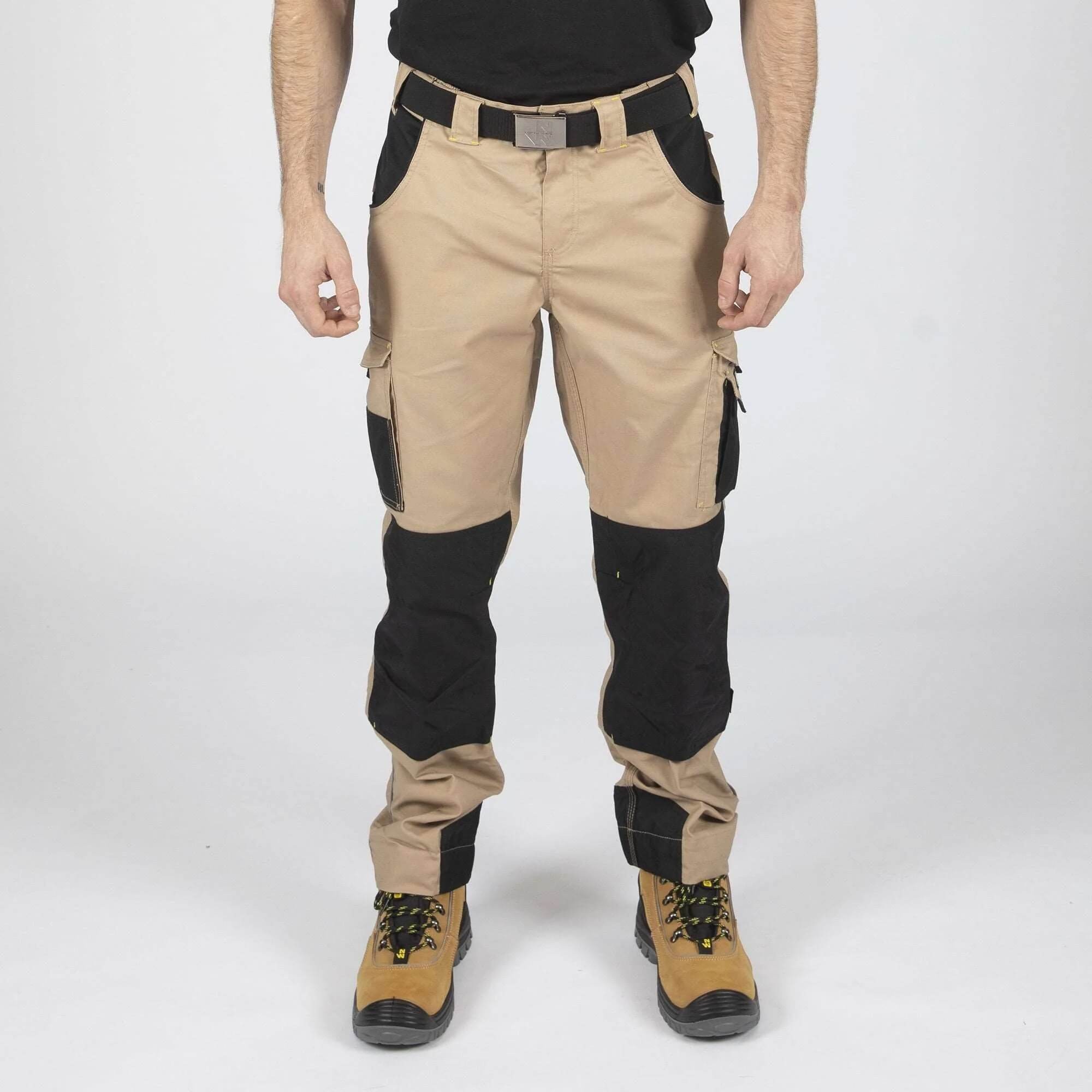 Pantalon travail robuste Adam beige Nine Worths