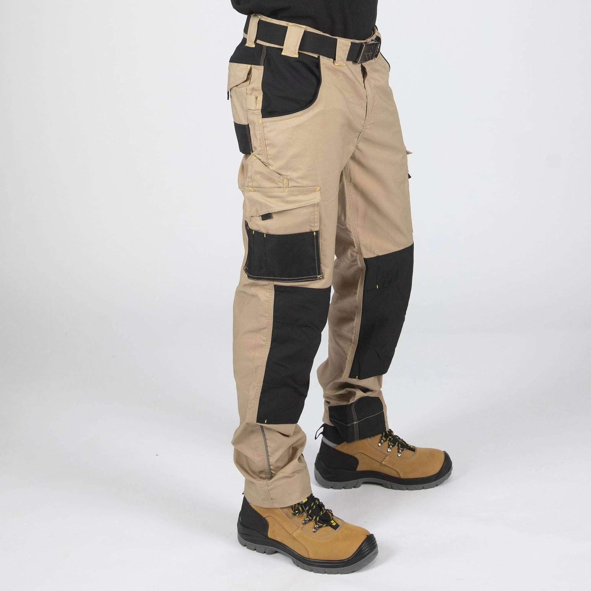 Pantalon travail robuste Adam beige Nine Worths