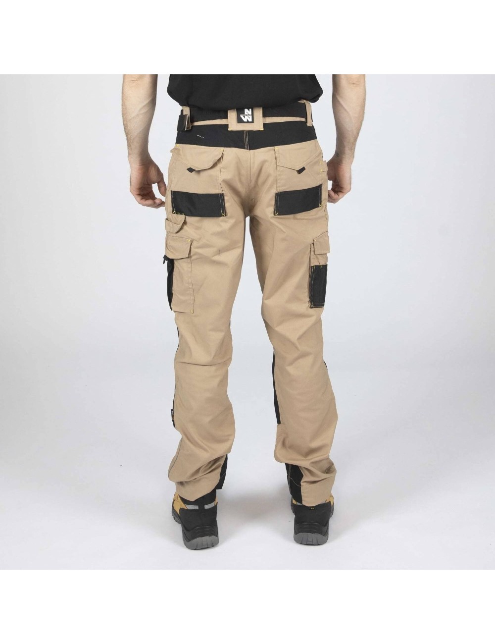 Pantalon travail robuste Adam beige Nine Worths
