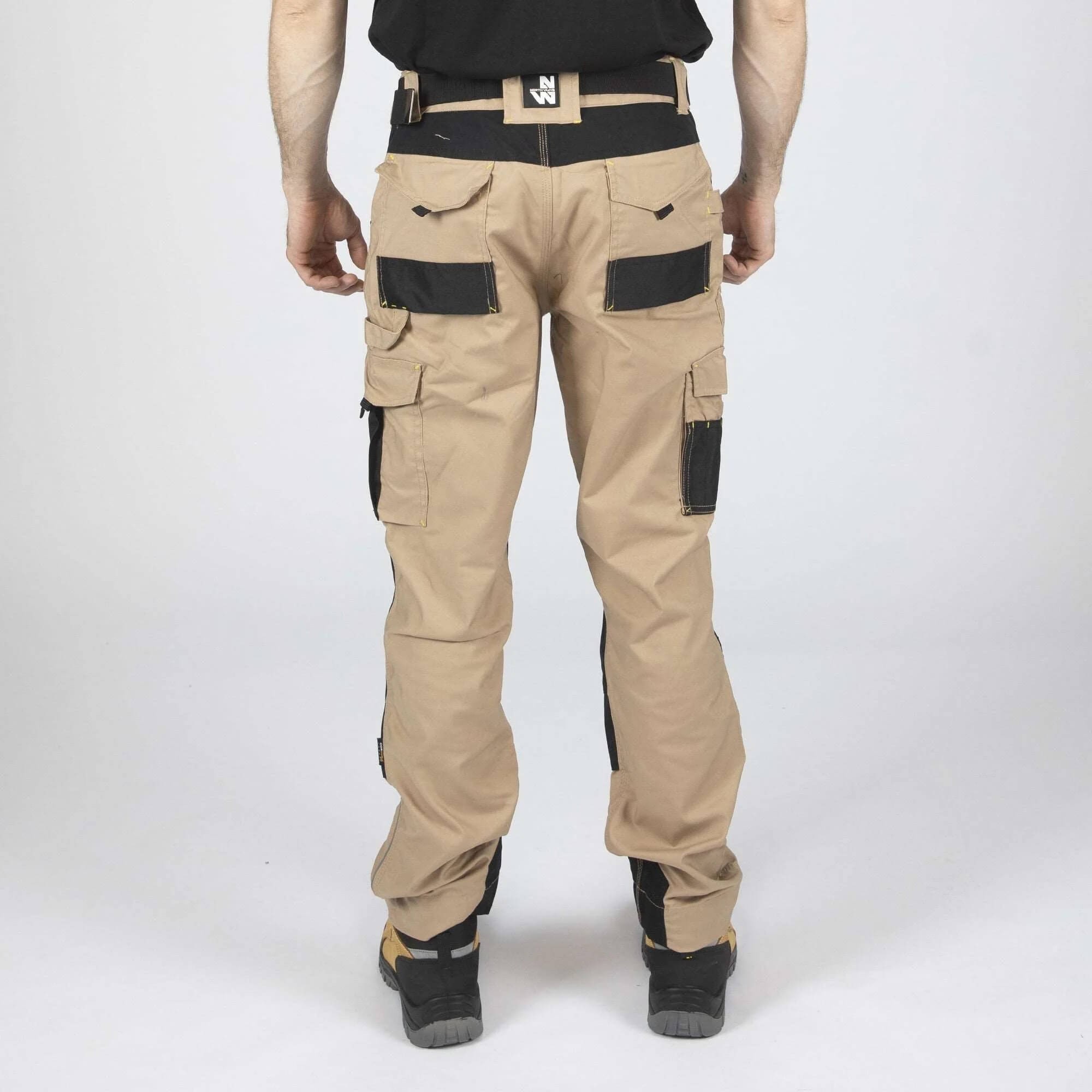 Pantalon travail robuste Adam beige Nine Worths