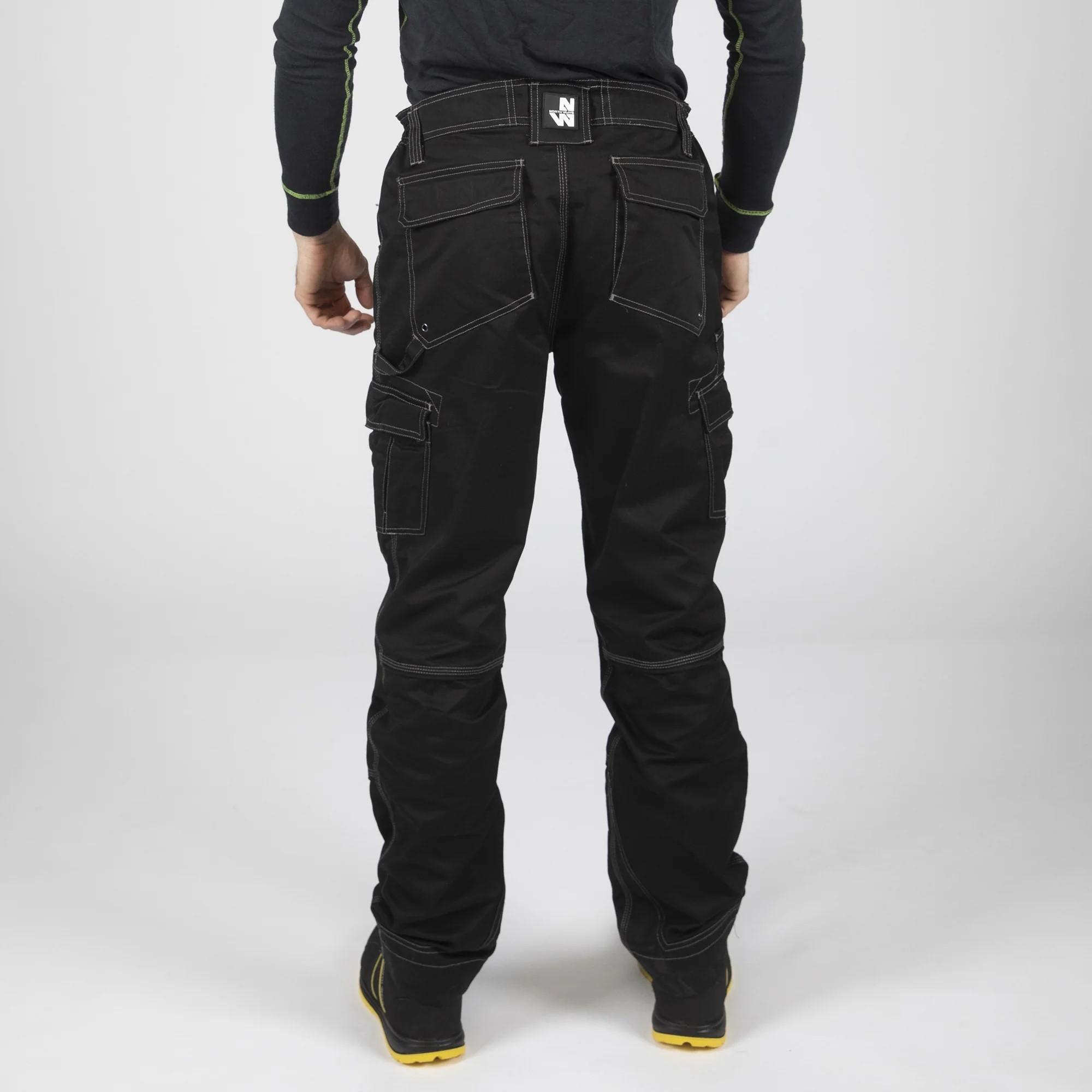 Pantalon travail multipoches homme Antras NW noir dos