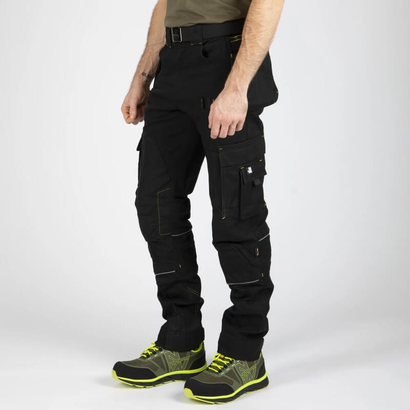 Pantalon travail coton Howard black Nine Worths cotepro