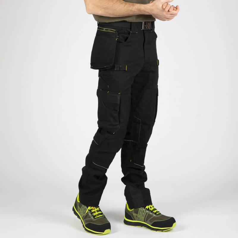 Pantalon travail coton Howard black Nine Worths cotepro