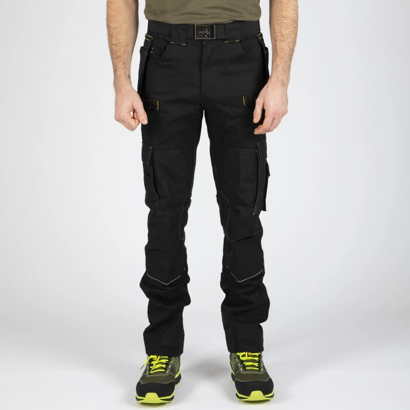 Pantalon travail coton Howard black Nine Worths cotepro