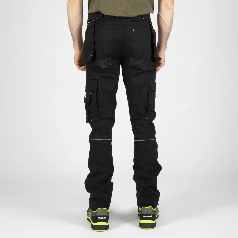 Pantalon travail coton Howard black Nine Worths cotepro