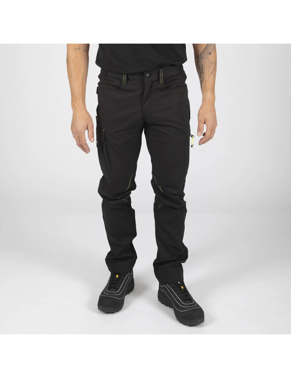Pantalon travail ripstop leger Edward Nine Worths noir face