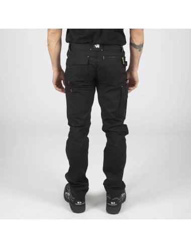 Pantalon travail ripstop leger Edward Nine Worths noir dos