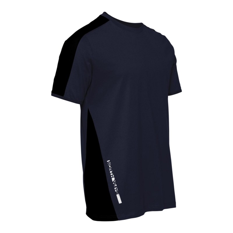 Tee shirt manches courtes contraste Andy nine worths marine cote cotepro.fr