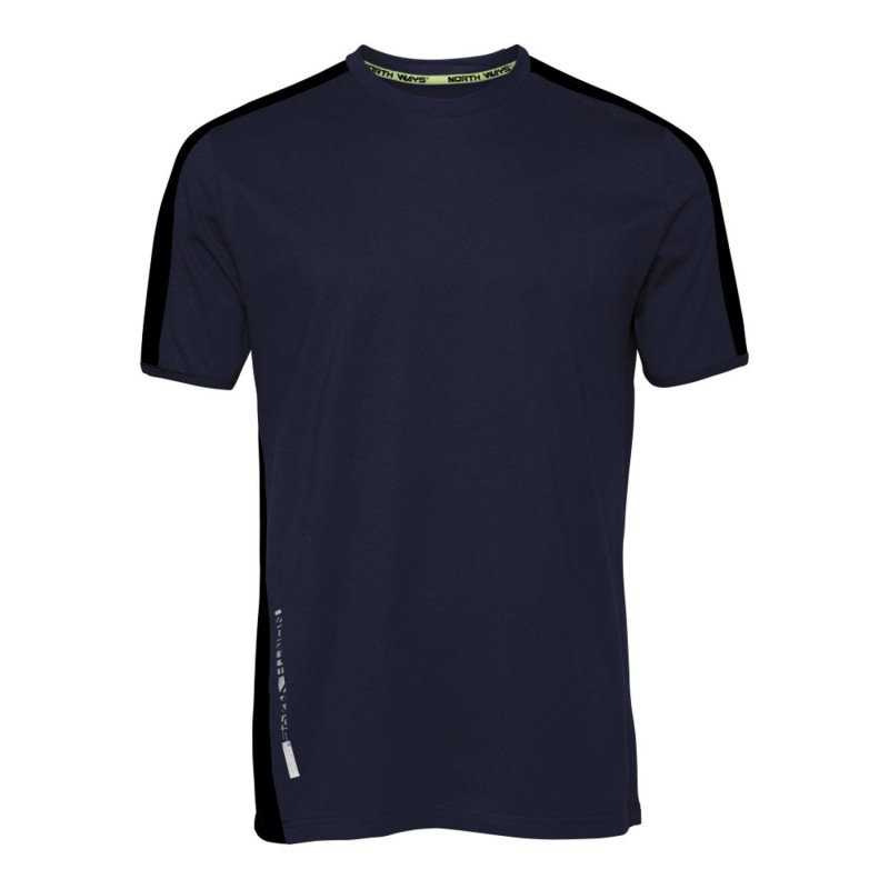 Tee shirt manches courtes contraste Andy nine worths marine cote cotepro.fr