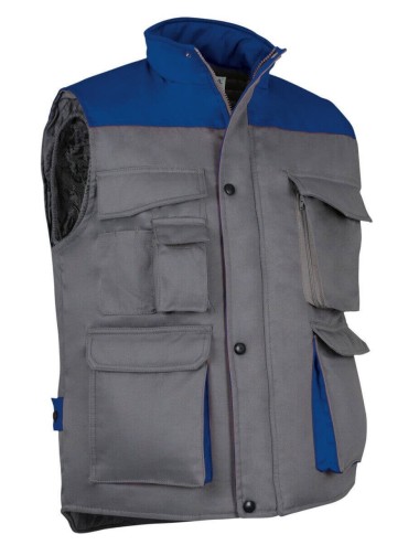 Gilet sans manches bicolore  Thunder marine gris cotepro.fr