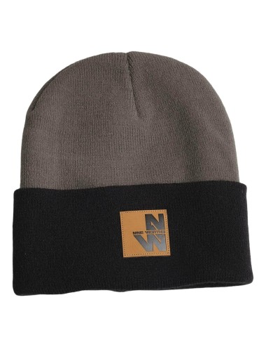 Bonnet acrylique bi couleur Isak Nine Worths gris cotepro