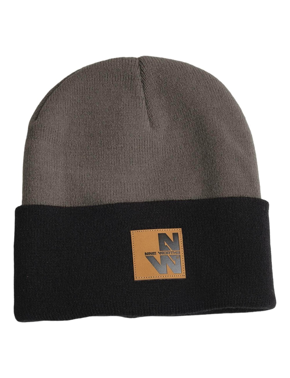 Bonnet acrylique bi couleur Isak Nine Worths gris cotepro