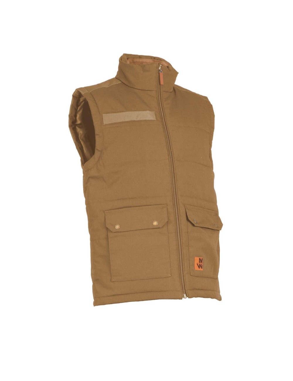 Gilet de travail sans manches Noah Nine Worths camel vue 1