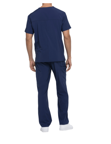 Tunique médicale homme col V Dickies médical caribean cotepro navy vue 2