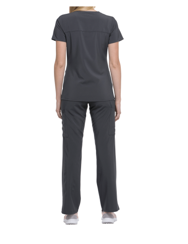 Tunique médicale femme cache cœur Dickies médical gris vue 2