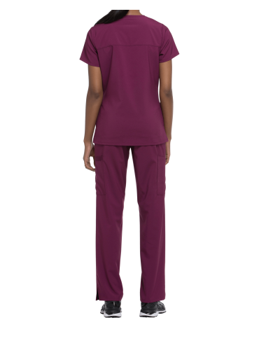 Tunique médicale femme cache cœur Dickies médical wine vue 2
