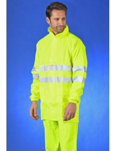 Veste pluie haute visibilite jaune sonoflex DMD