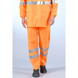 Pantalon pluie haute visibilite orange sonomix DMD cotepro