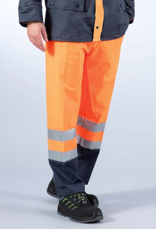 Pantalon haute visibilite impermeable orange sonoflex DMD