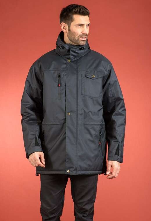Parka travail impermeable 370 workfit DMD cotepro gris face